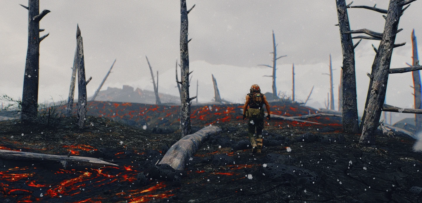 Для Fallout 4 вышел мод, который полностью переделывает ландшафт, превращая Содружество в вулканический ад