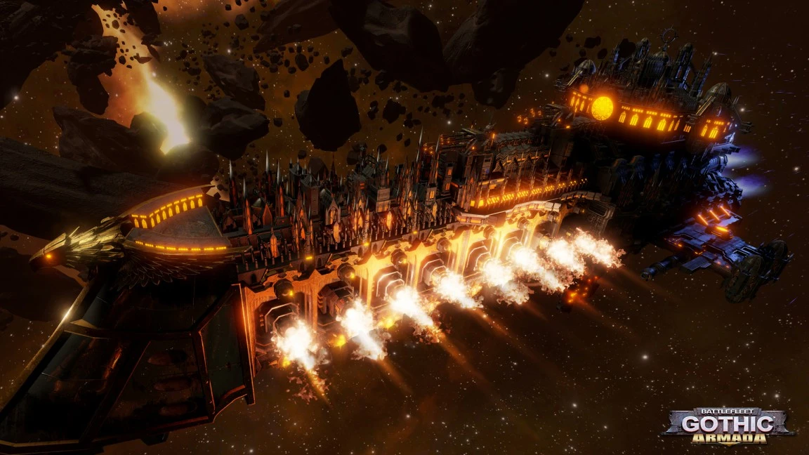Вселенная Warhammer 40.000 возвращается в новой RTS Battlefleet Gothic: Armada