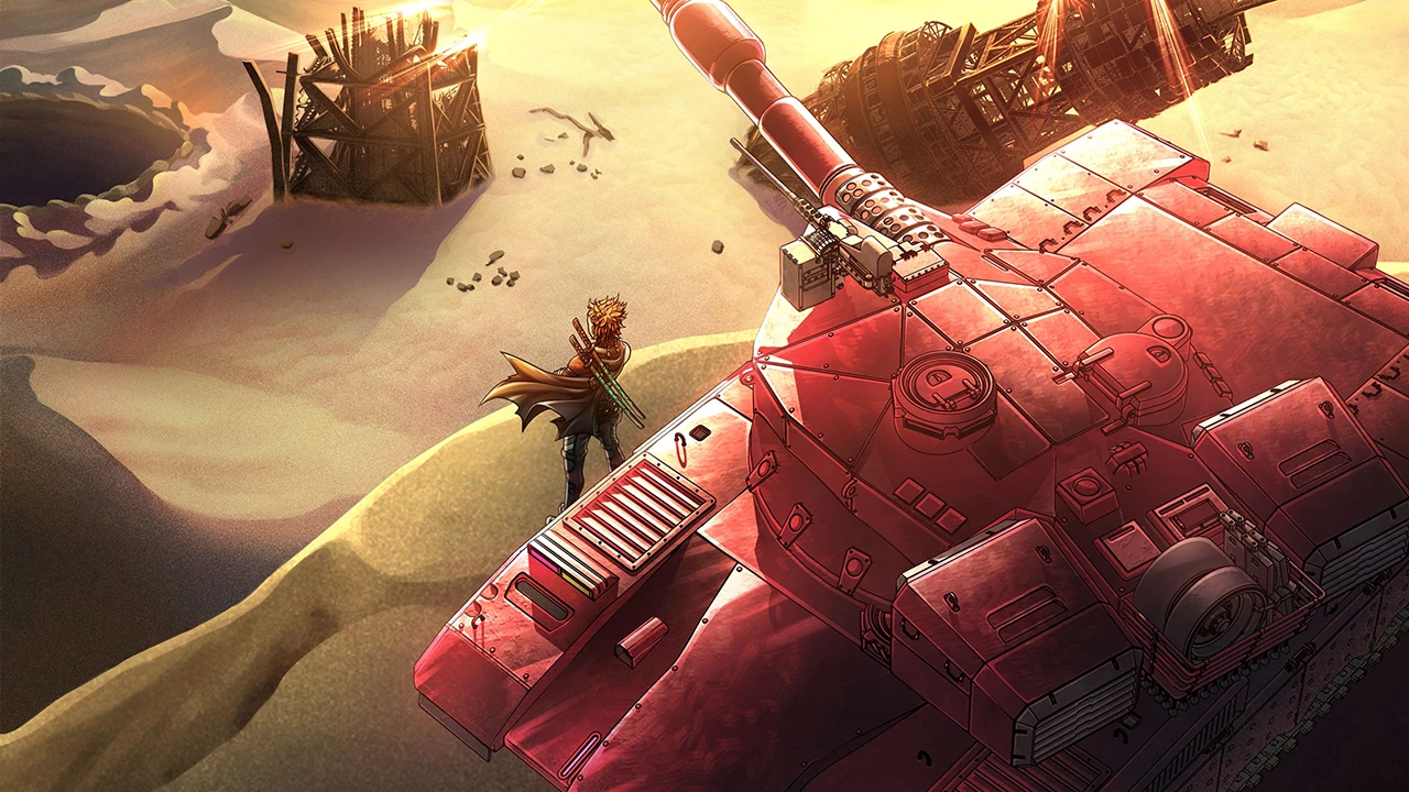 Новые танки и битвы с боссами на скриншотах и артах Metal Max Xeno