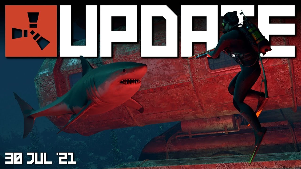 Теперь на игроков Rust будут охотиться акулы