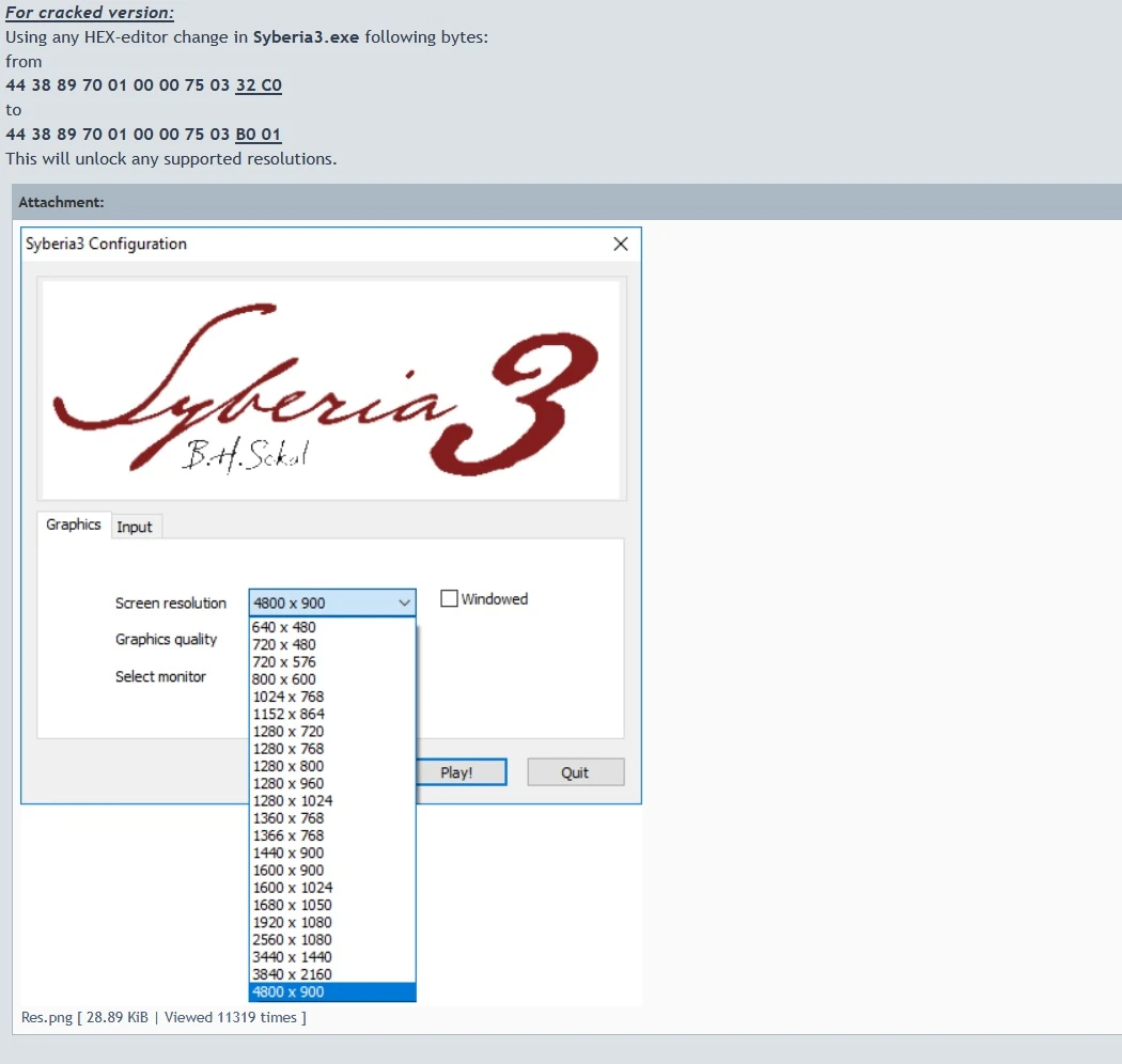 Syberia 3 "Поддержка ультрашироких мониторов"
