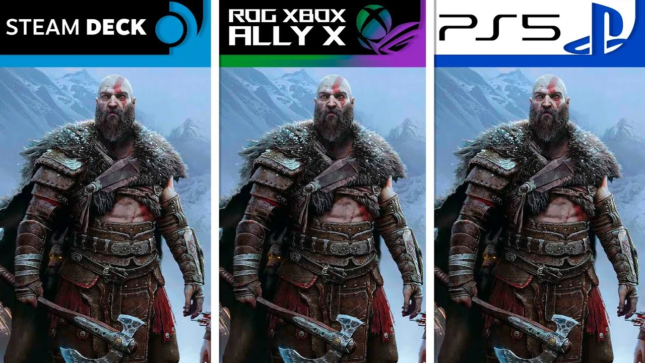 Как работает God of War: Ragnarok на ROG Xbox Ally X, Steam Deck и PS5