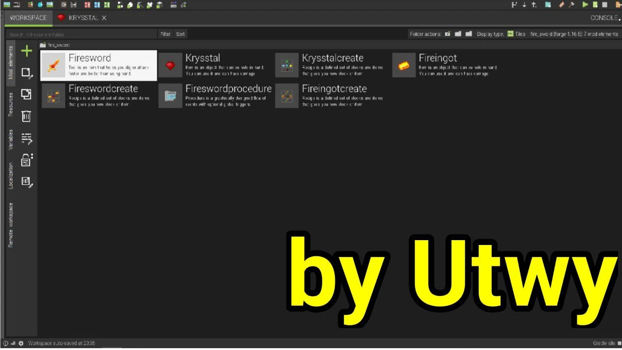 Minecraft "Мод на огненный меч" {Forge 1.16.5} [Utwy]