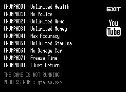 Grand Theft Auto: San Andreas: Трейнер/Trainer (+8) [Rip] {LIRW / GHL}