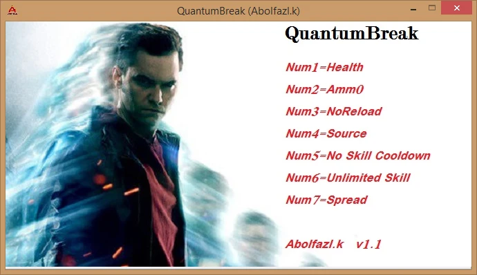 Quantum Break: Трейнер/Trainer (+7) [1.1: Steam] {Abolfazl.k}