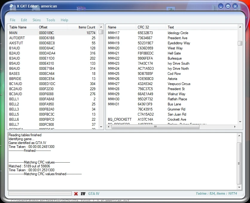 GTA 4 "X GXT Editor v2.1 final"