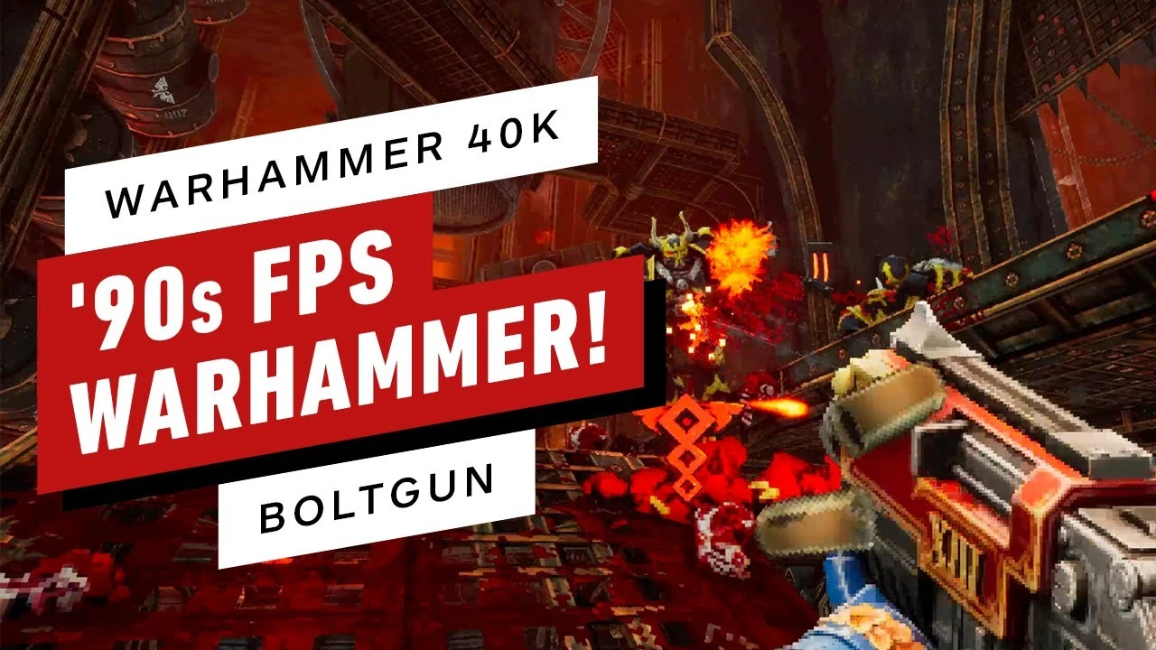 Представлен первый геймплей ретро-шутера Warhammer 40,000: Boltgun