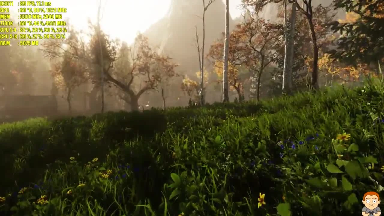 The Land Of Pain Horror GTX 1080 TI Maxed Out 1440p Тест производительности частоты кадров