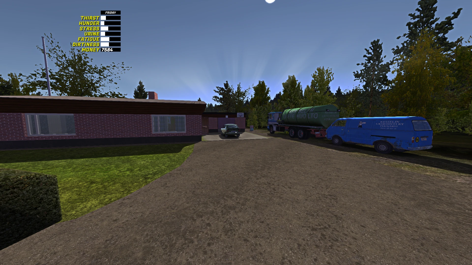 My Summer Car "Сохранение - сатцума ГТ в зелёном цвете"