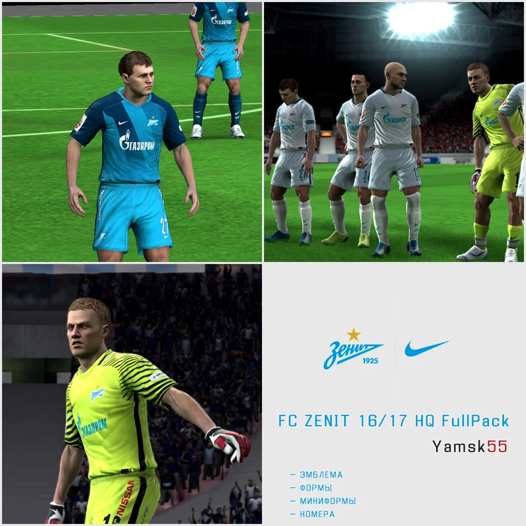 FIFA 10 "FC ZENIT 16/17 HQ FullPack by Yamsk55"