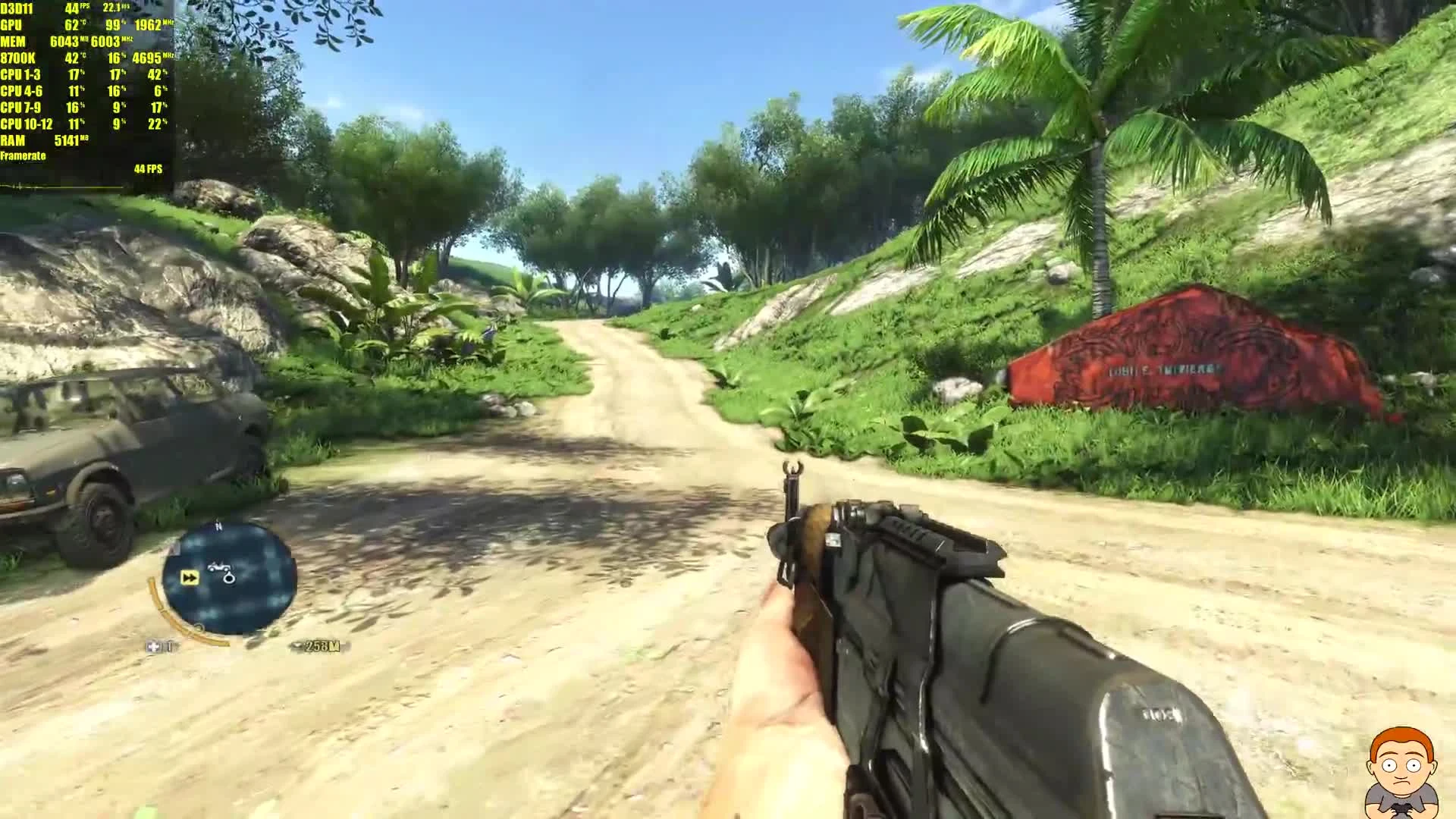Far Cry 3 - Запустили на PC в разрешении 8K (GTX 1080 TI OC\ 8700K)