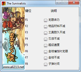 The Survivalists: Трейнер/Trainer (+8) [1.0 Update1] {peizhaochen}