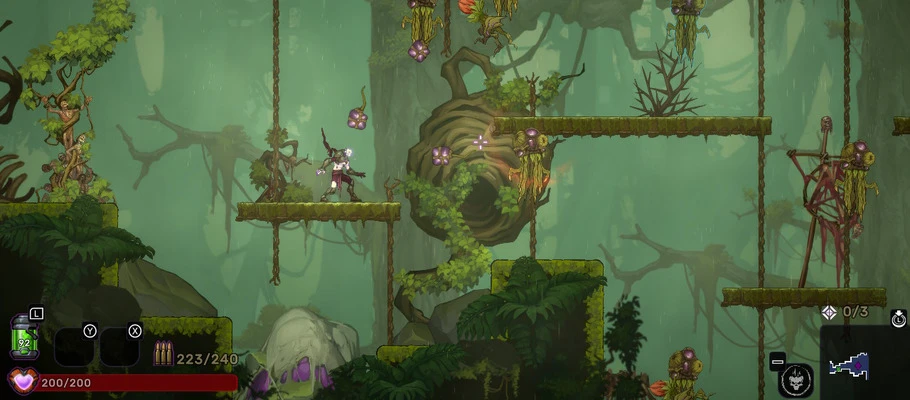 Первые 15 минут игрового процесса экшен-рогалика Collapsed