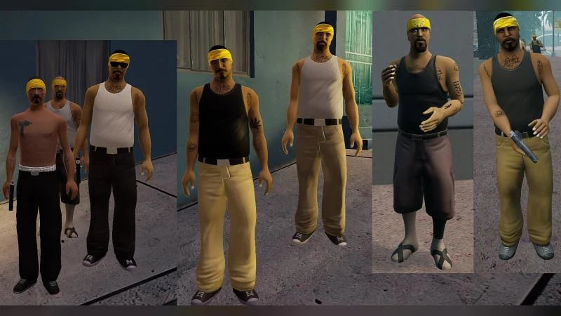 Grand Theft Auto: The Trilogy (San Andreas) "Различная одежда для Вагос"