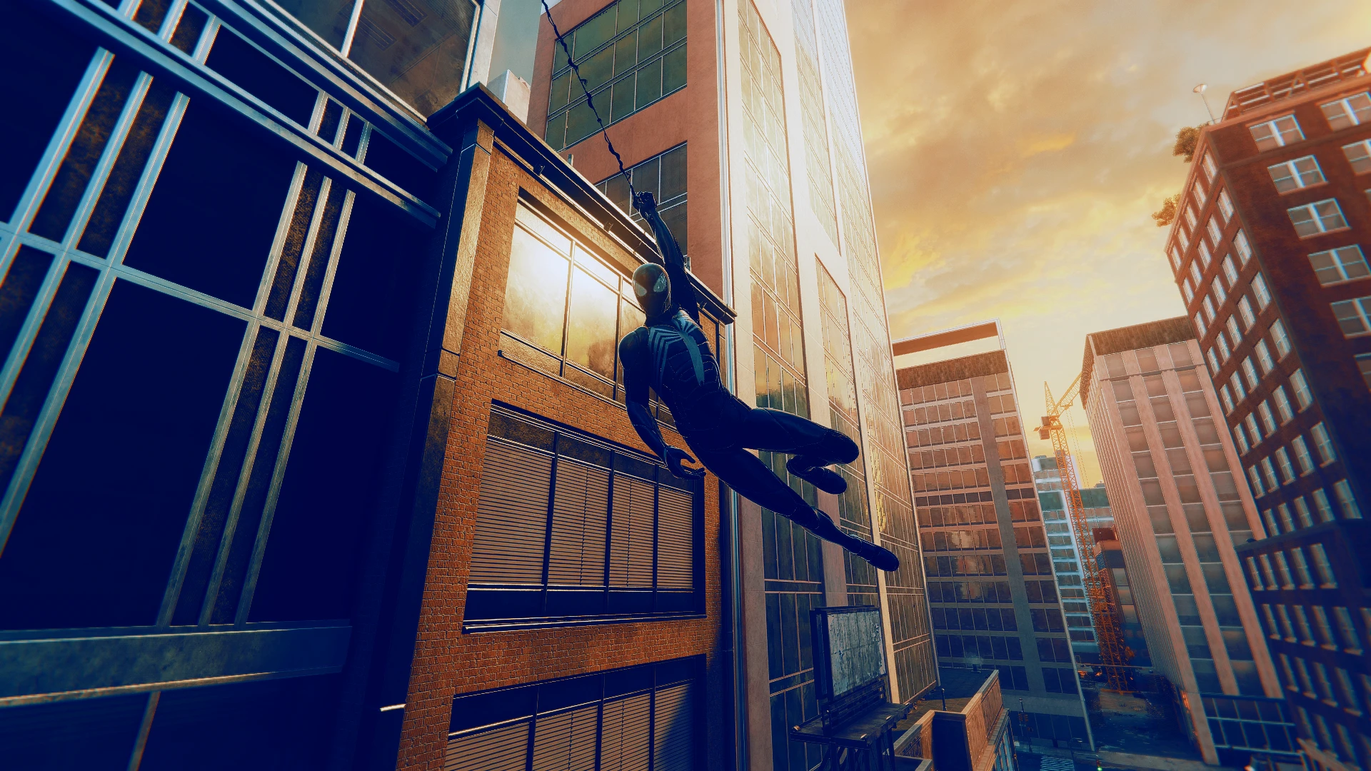 Marvel's Spider-Man "Сборка в стиле Marvel's Spider-Man 2 с измененным освещением изменёнными анимациями и интерфейсом"