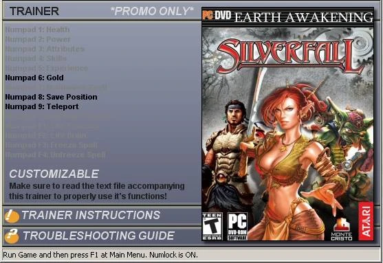 SilverFall: Earth Awakening: Трейнер(+2)[1.0]