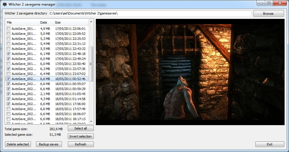 Ведьмак 2 "Savegame manager"