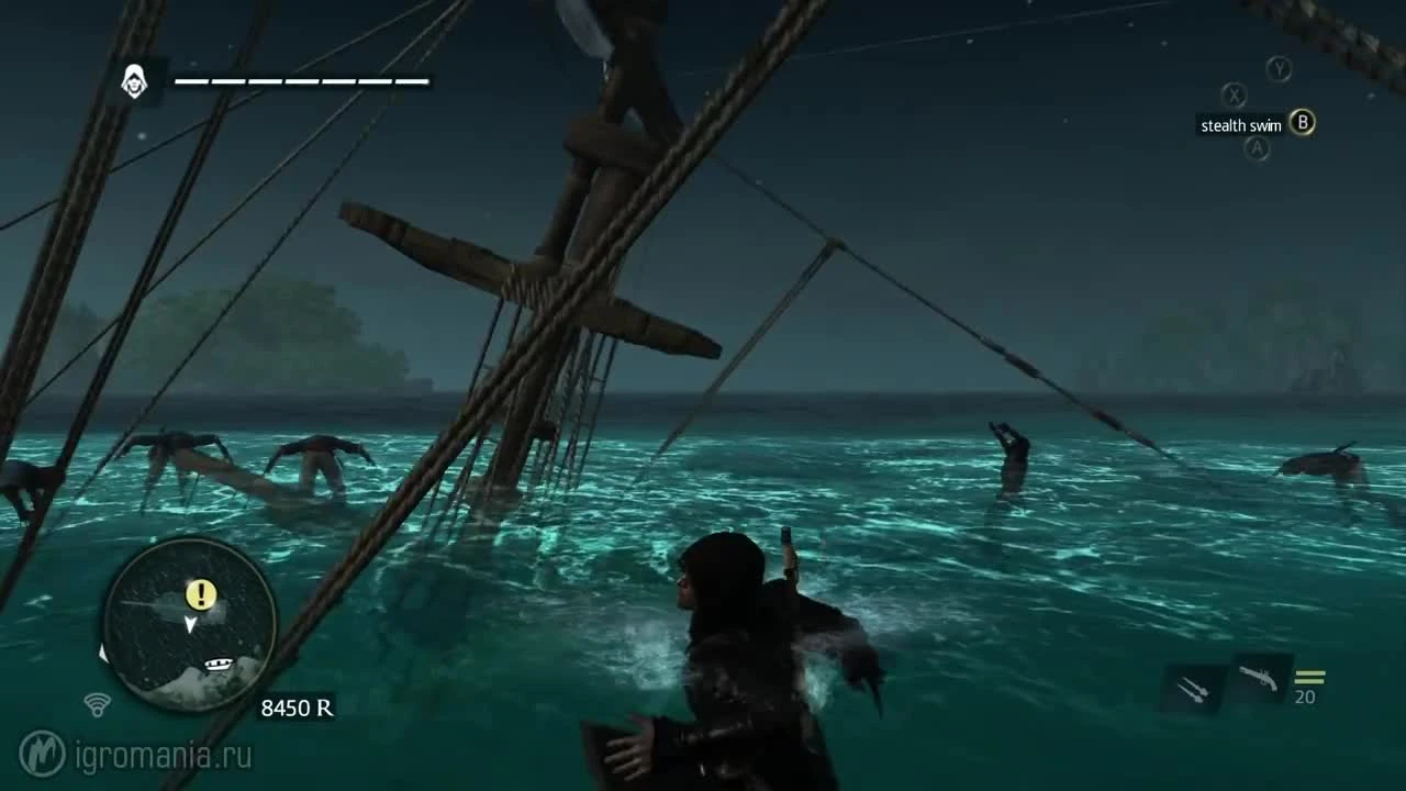 Assassin's Creed 4: Black Flag "Прикольный баг в игре"