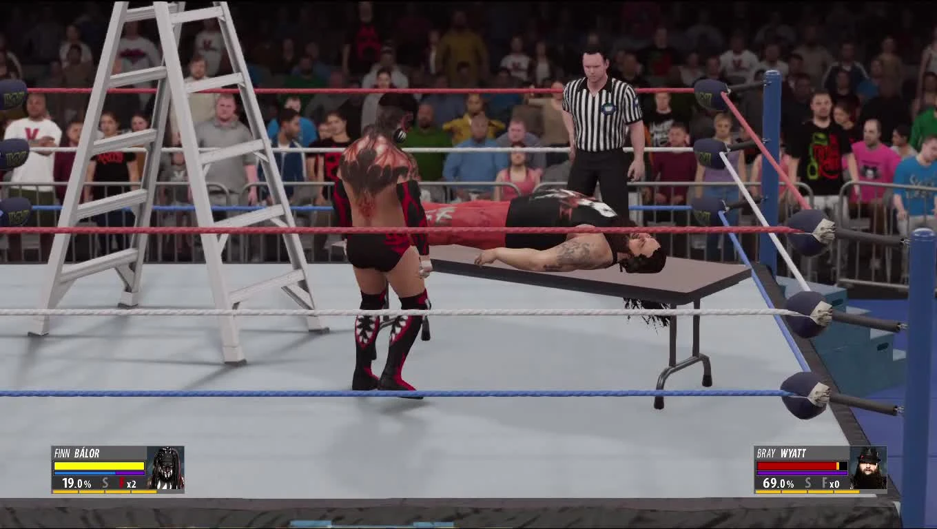 WWE 2k16 Finn Ballor vs Bray Wayat (Концовка моего дрим матча)