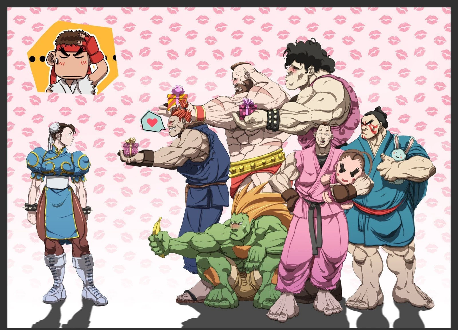 Нет покоя Чун-Ли от её... Поклонников в День Влюблённых