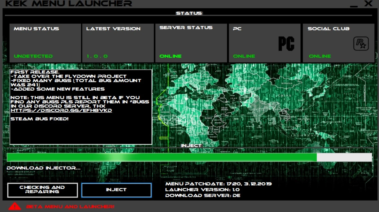 Grand Theft Auto 5 (GTA V): Чит-Мод/Cheat-Mode (KeK v1.1.0) [1.48]