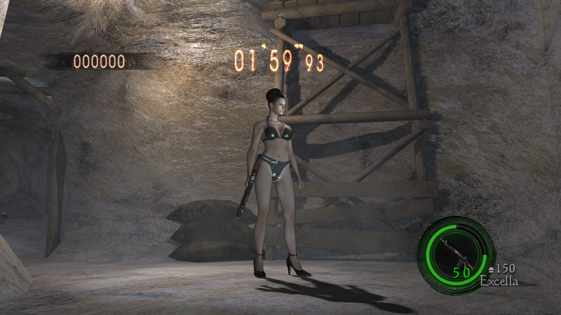 Resident Evil 5 "Экселла в сером бикини"