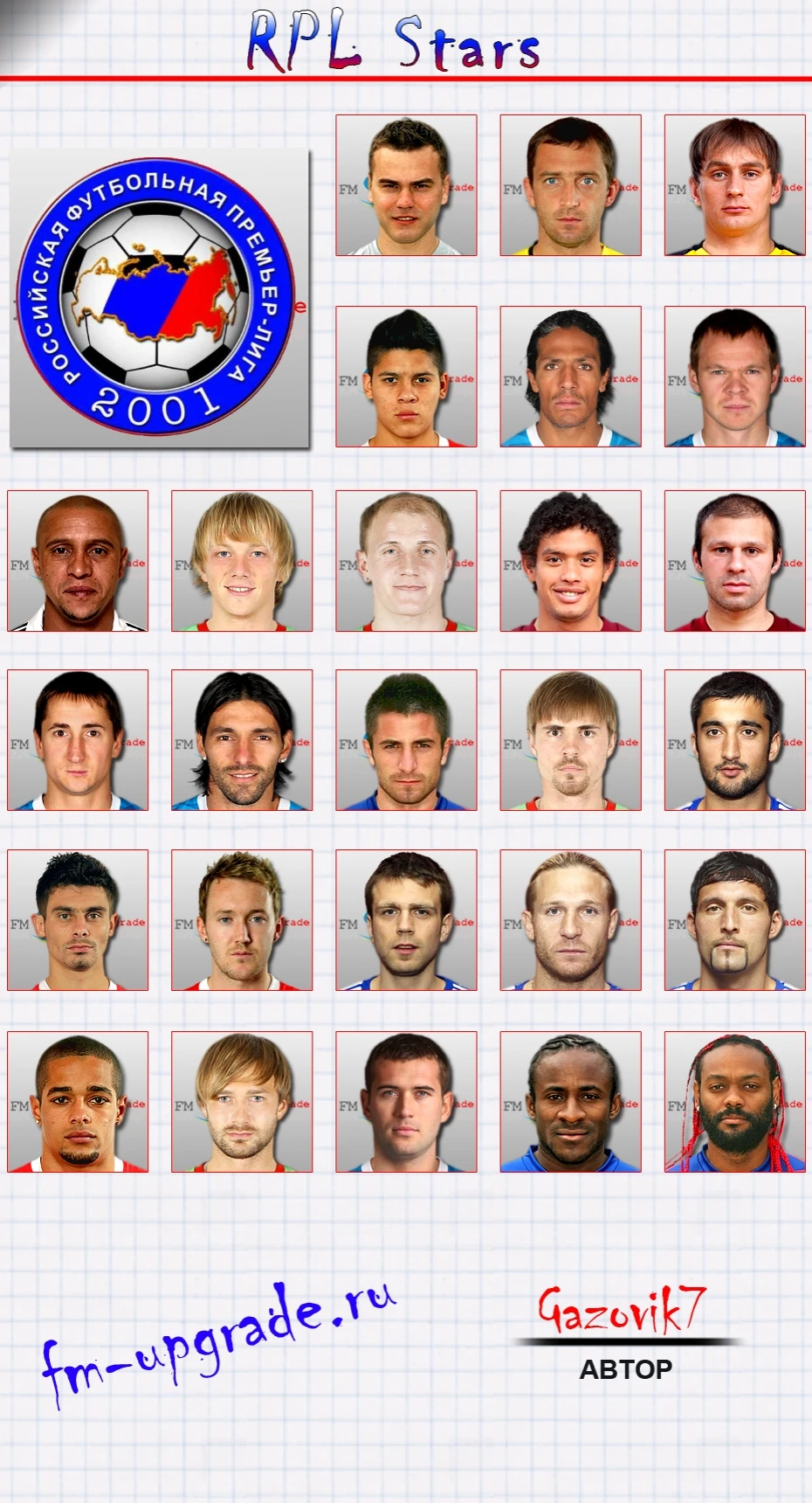 FIFA Manager 11 "Фотопак звёзд РПЛ"