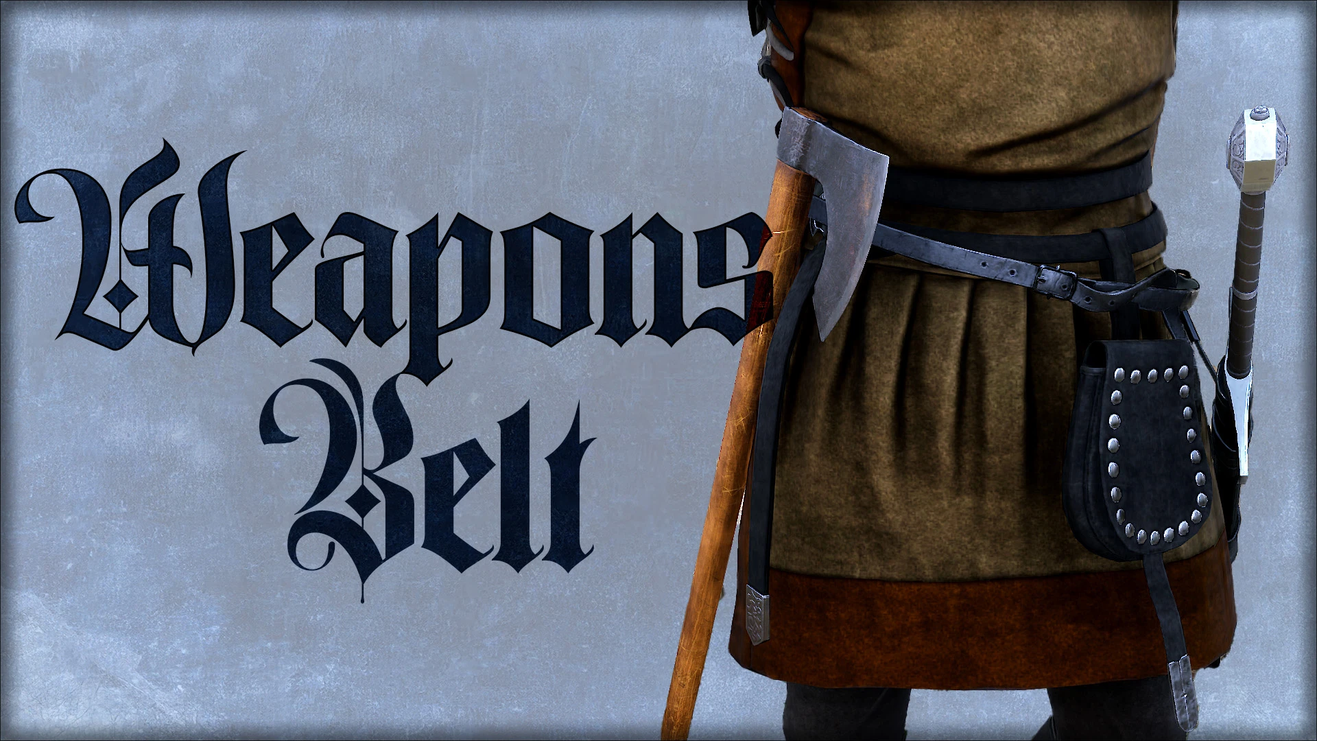 Kingdom Come: Deliverance 2 "Оружейный пояс - отображение дополнительного оружия на поясе Индржиха (Генри)"