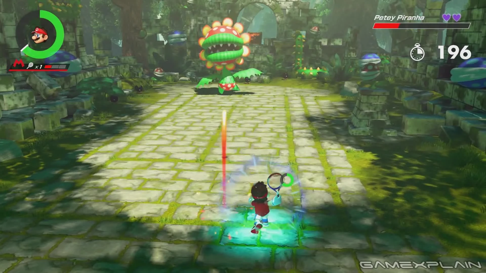 Mario Tennis Aces - Босс Petey Piranha