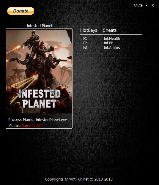 Infested Planet: Трейнер/Trainer (+3) [1.0] {MrAntiFun}