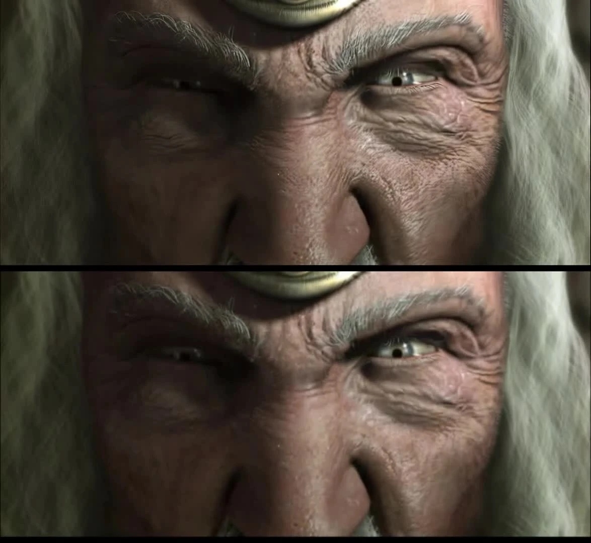 Warcraft 3 - Сравнение улучшенного ролика вступления людей и оригинала