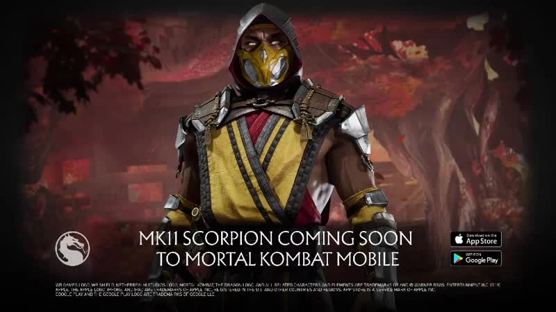 Скорпион из Mortal Kombat 11 в новом геймплее Mortal Kombat Mobile