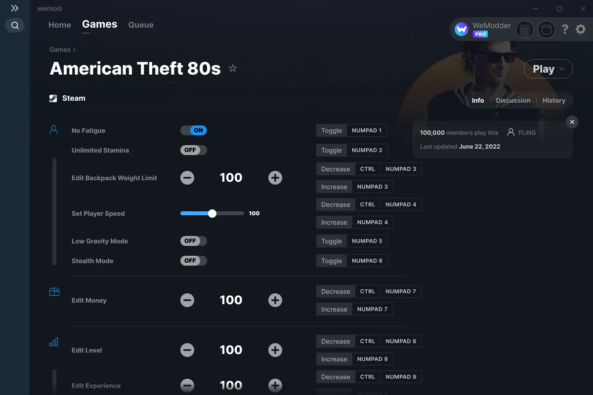 American Theft 80s "Трейнер +13" [UPD: 22.06.2022] {FLiNG / WeMod}