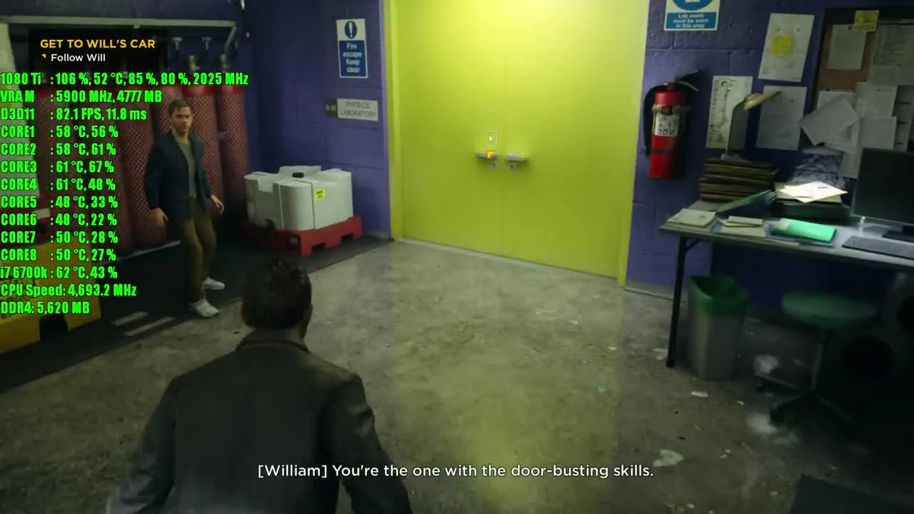 Quantum Break GTX 1080 Ti OC и R7 1700 - 6700K i7 - i5 3570k | 1080p - 1440p и 2160p фреймрейт TEST