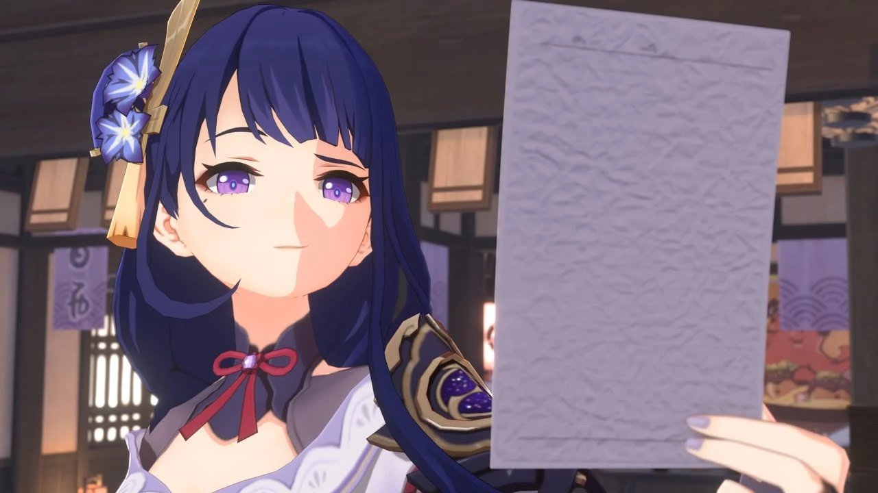 Райден Сёгун бесится когда она не понимает как правильно готовить еду