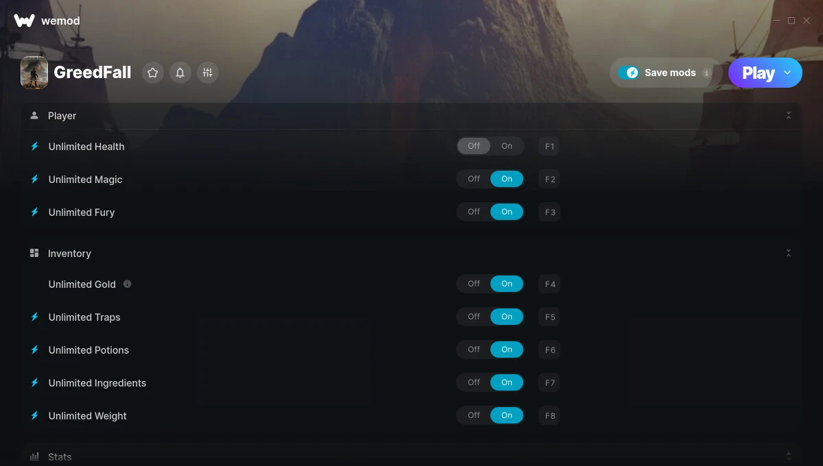 GreedFall "Трейнер +13" [UPD: 14.07.2025] {MrAntiFun / WeMod}