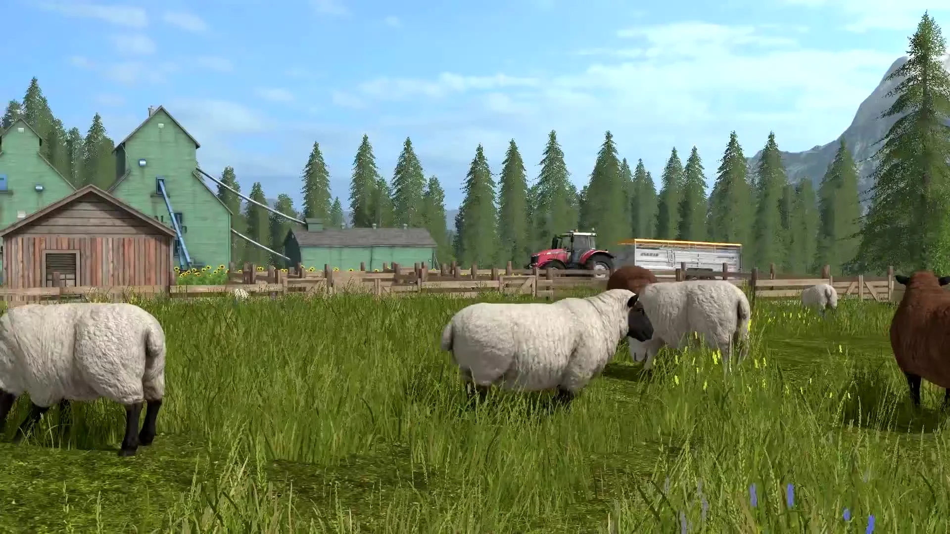 Farming Simulator 17 "Трейлер животноводства"
