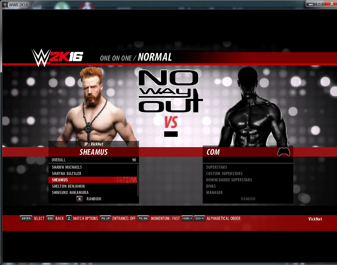 WWE 2k16 "Набор рендеров для бойца Sheamus"