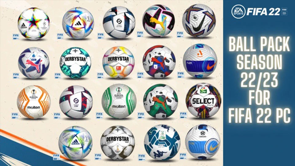 FIFA 22 "Сборка новых актуальных футбольных мячей"