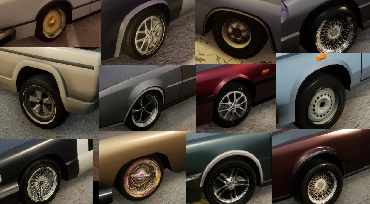 Grand Theft Auto: The Trilogy (San Andreas) "Большой сборник колес v1"