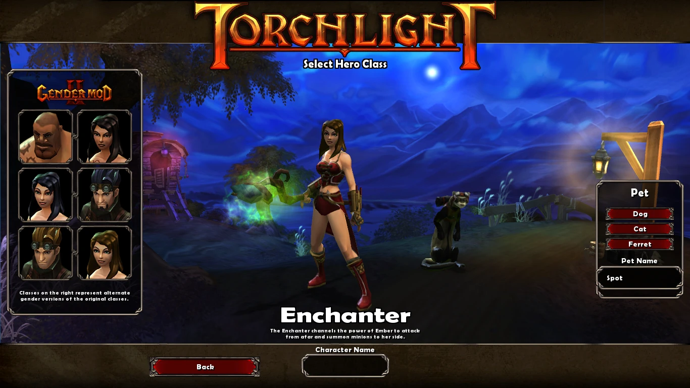 Torchlight "GenderMod + исправление для 1.15" [2.01] {Detektrius}