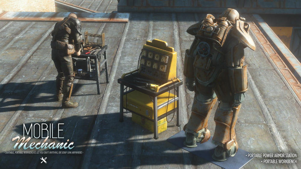 Fallout 4 "The Mobile Mechanic - Portable Workbenches and Junk Scrapping"