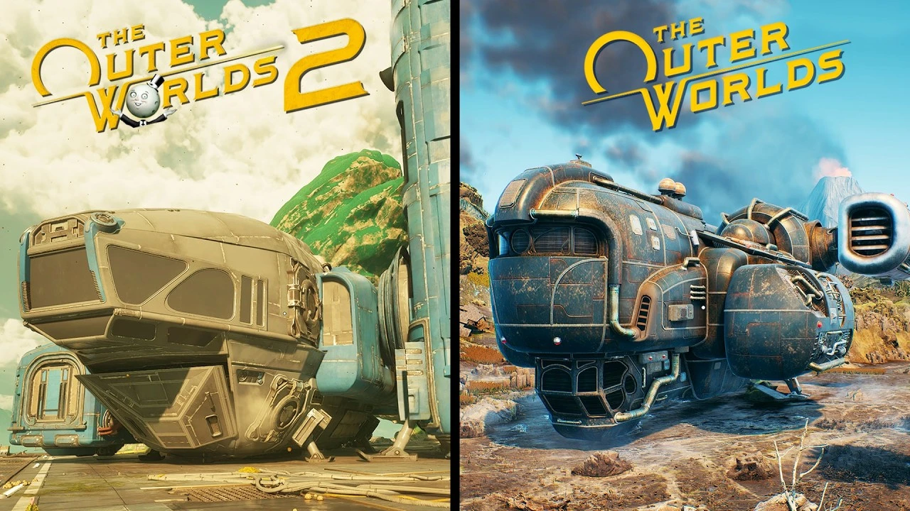 Первую и вторую The Outer Worlds сравнили по деталям и физике