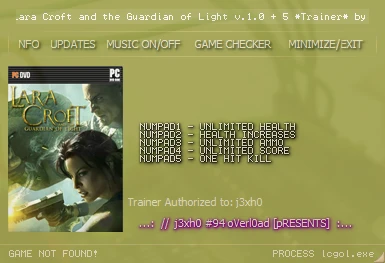 Lara Croft and the Guardian of Light: Трейнер (+5) [1.0] {CheatNova}