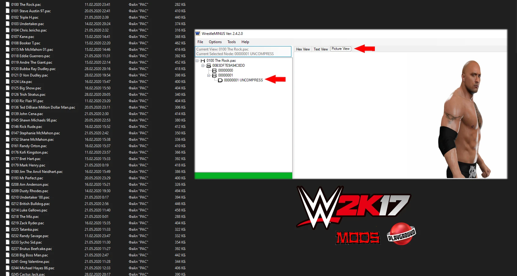 WWE 2K17 "Renders Original Sorted MOD"