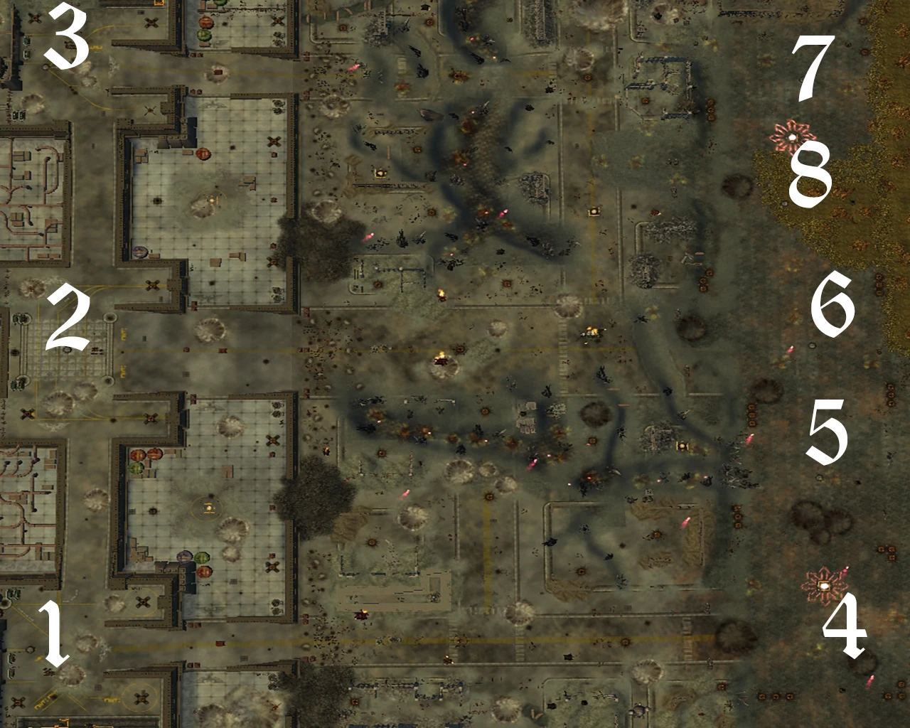 Warhammer 40.000: Dawn of War "6 карт - крепостей с одним проходом к базе!"