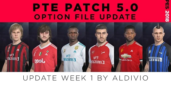 PES 2018 "PTE Patch 2018 V5.0 (V5.1) "