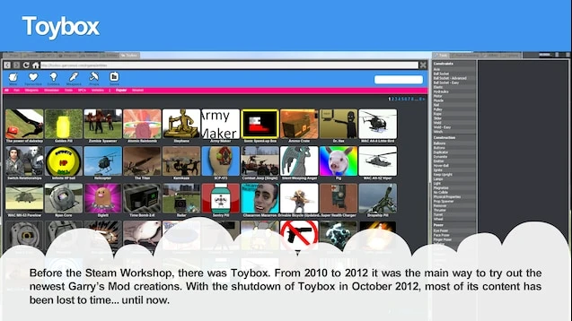 Garry's Mod "Cloudbox - скачать другие аддоны прямо в игре"