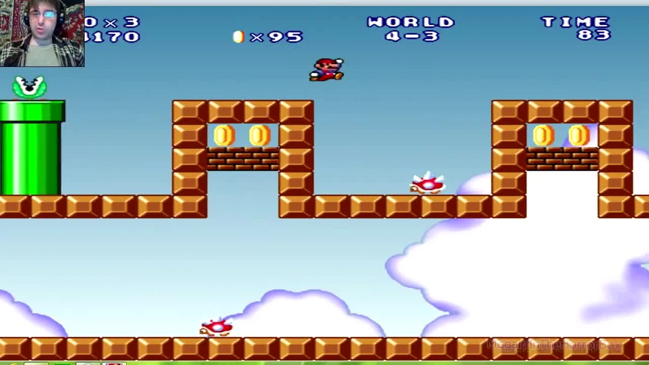 Mario Forever (SMB 3) v.6.0 (beta) - 4 уровень - Ёжиный день (прохождение на русском)