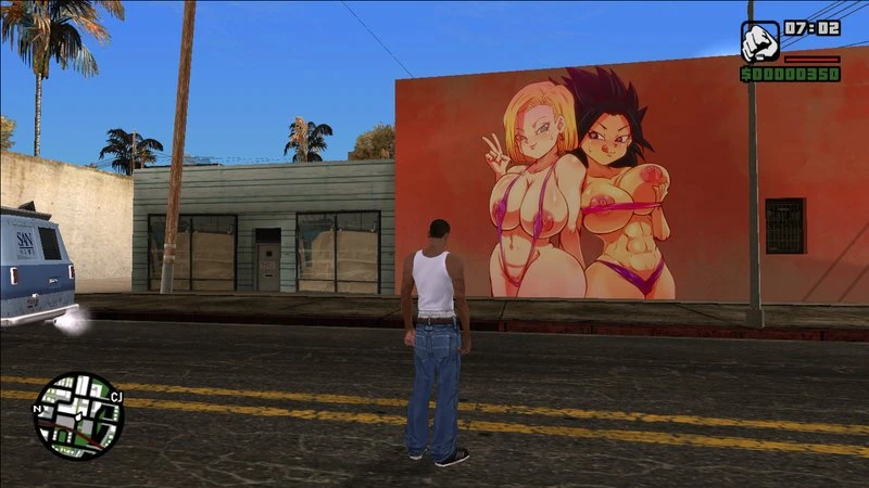 Grand Theft Auto: The Trilogy (SA) "Хентай стены"